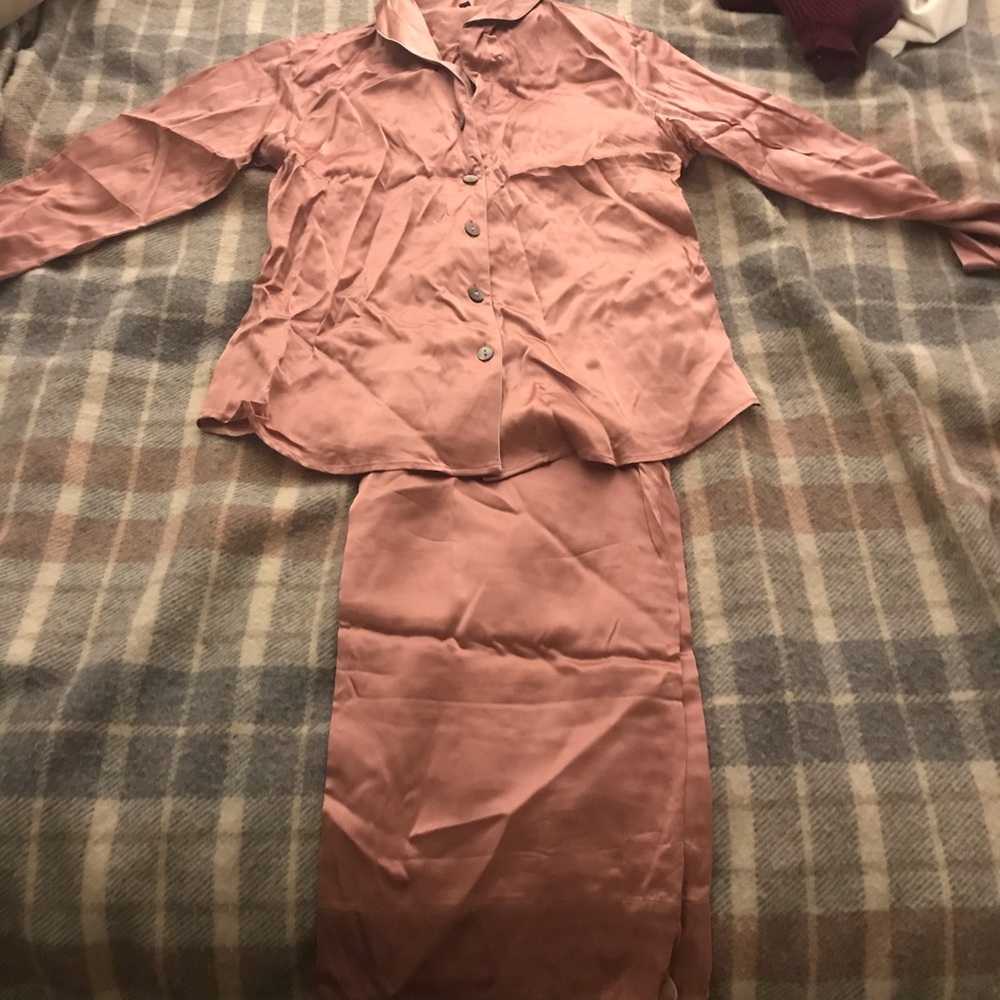 silk pajamas